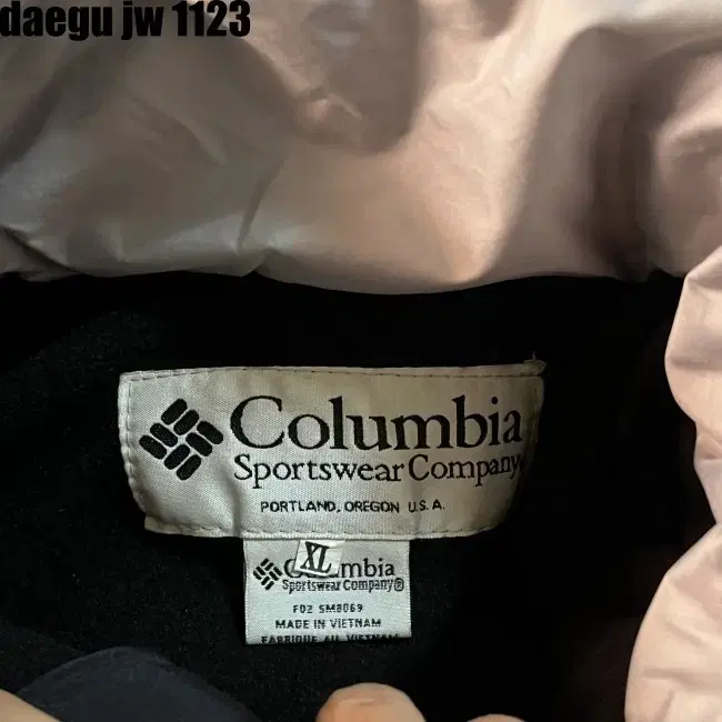 XL COLUMBIA JUMPER 컬럼비아 패딩 점퍼