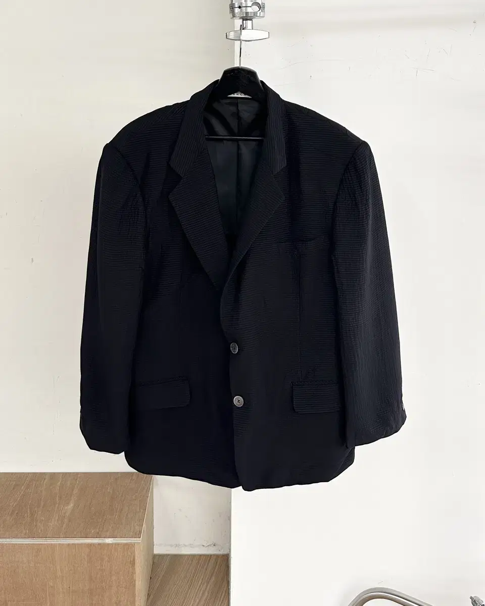 Givenchy Black linen 2B blazer jacket