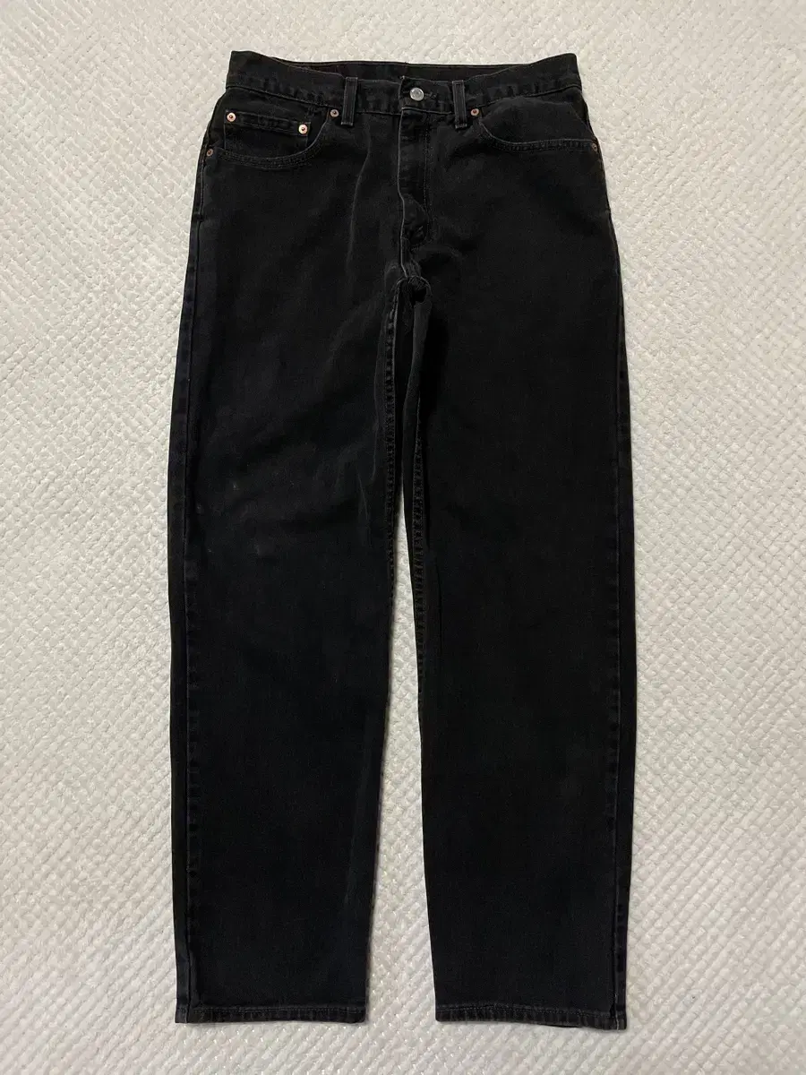 [34X32] Levi's USA 550 Relaxed Fit Denim Pants Black Blue