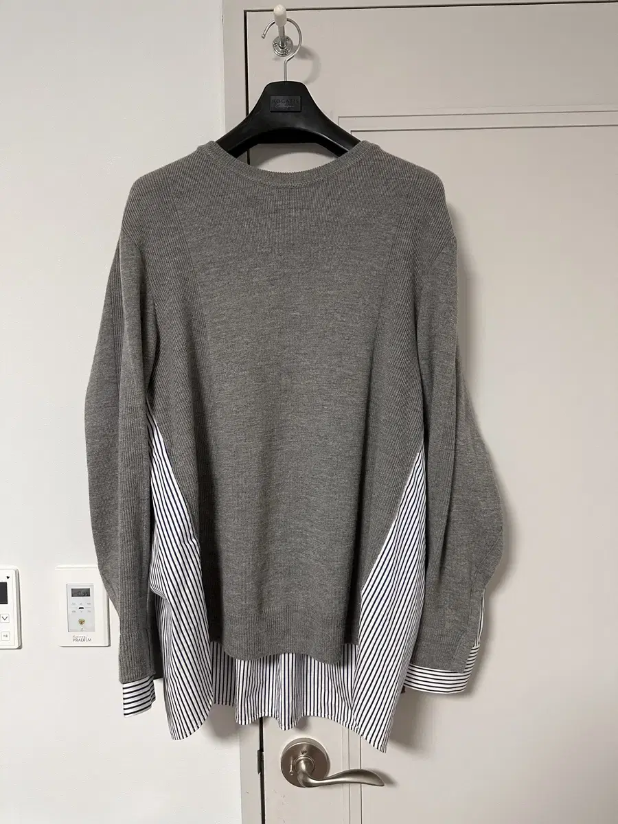 정품)junge shirt layered knit gray S size(100) almost new sell