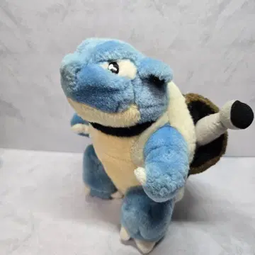 TOMY 포켓몬 당시물 거북왕(카멕스) 봉제 인형 초기 헤이세이 레트로