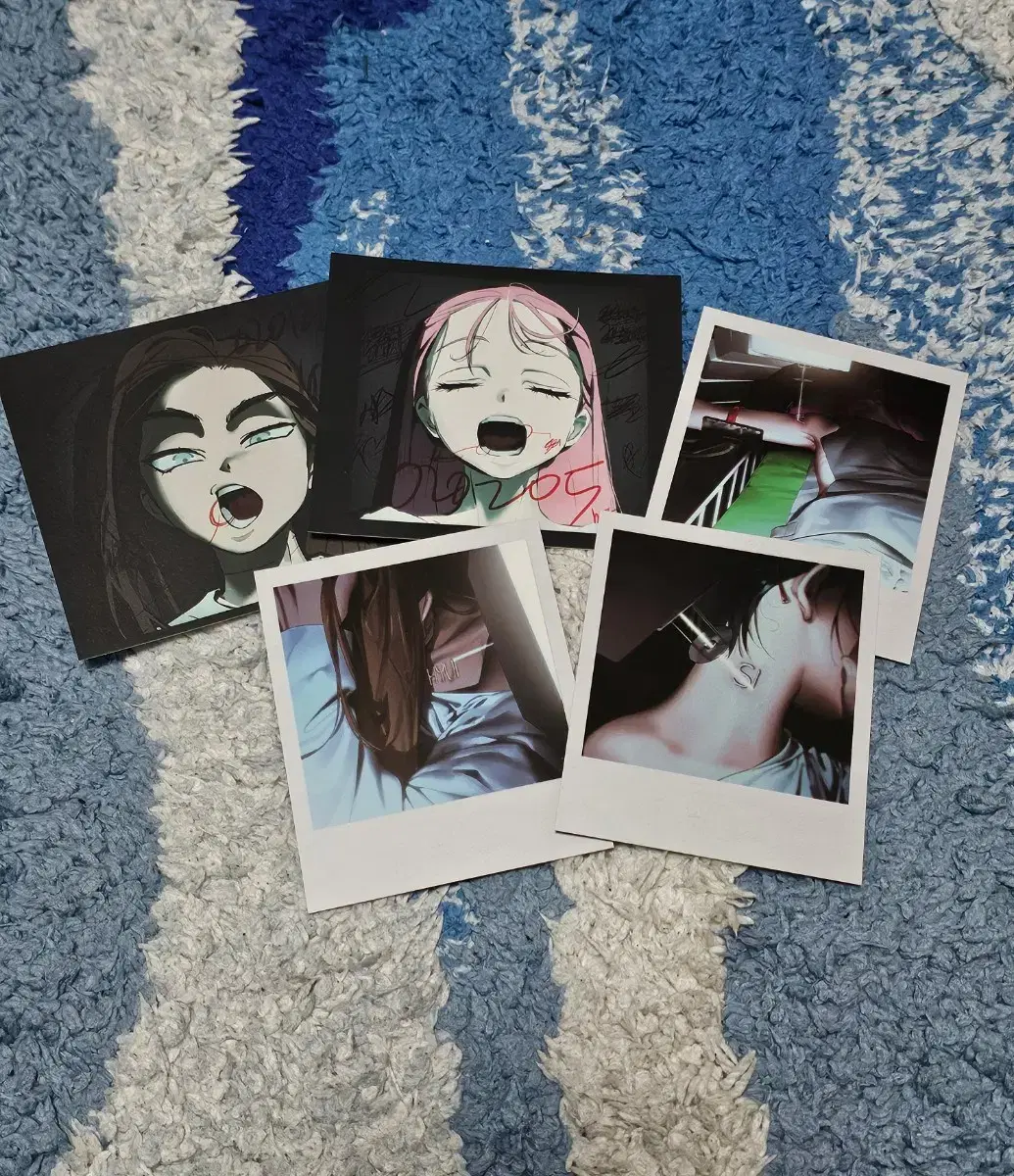 Postcard for the album polaroid Alien Stage Aesthetes