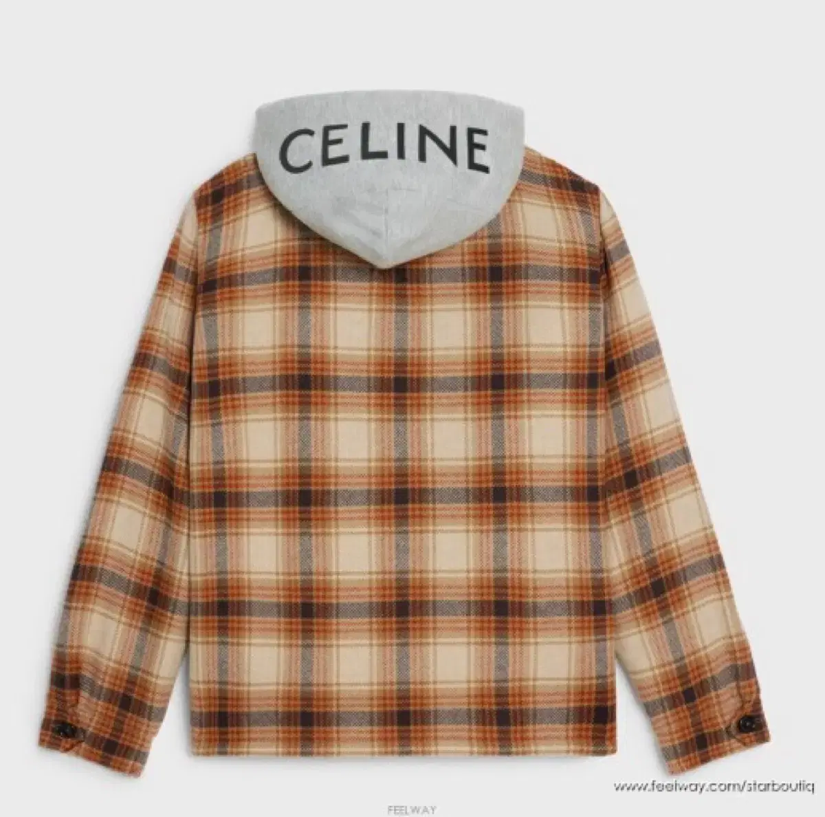 [48] Seline FW23 checked hooded shirt jacket