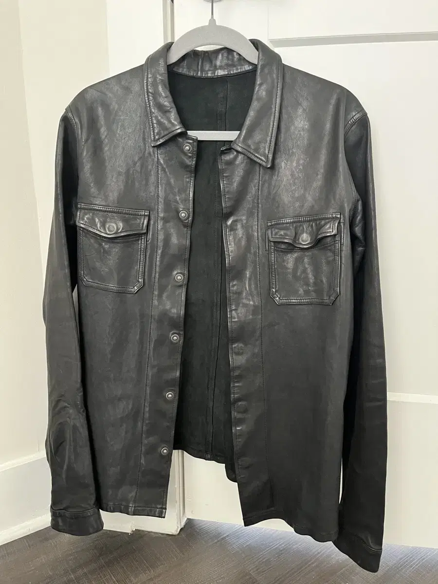 [M] Backlash Cowhide Leather Jacket