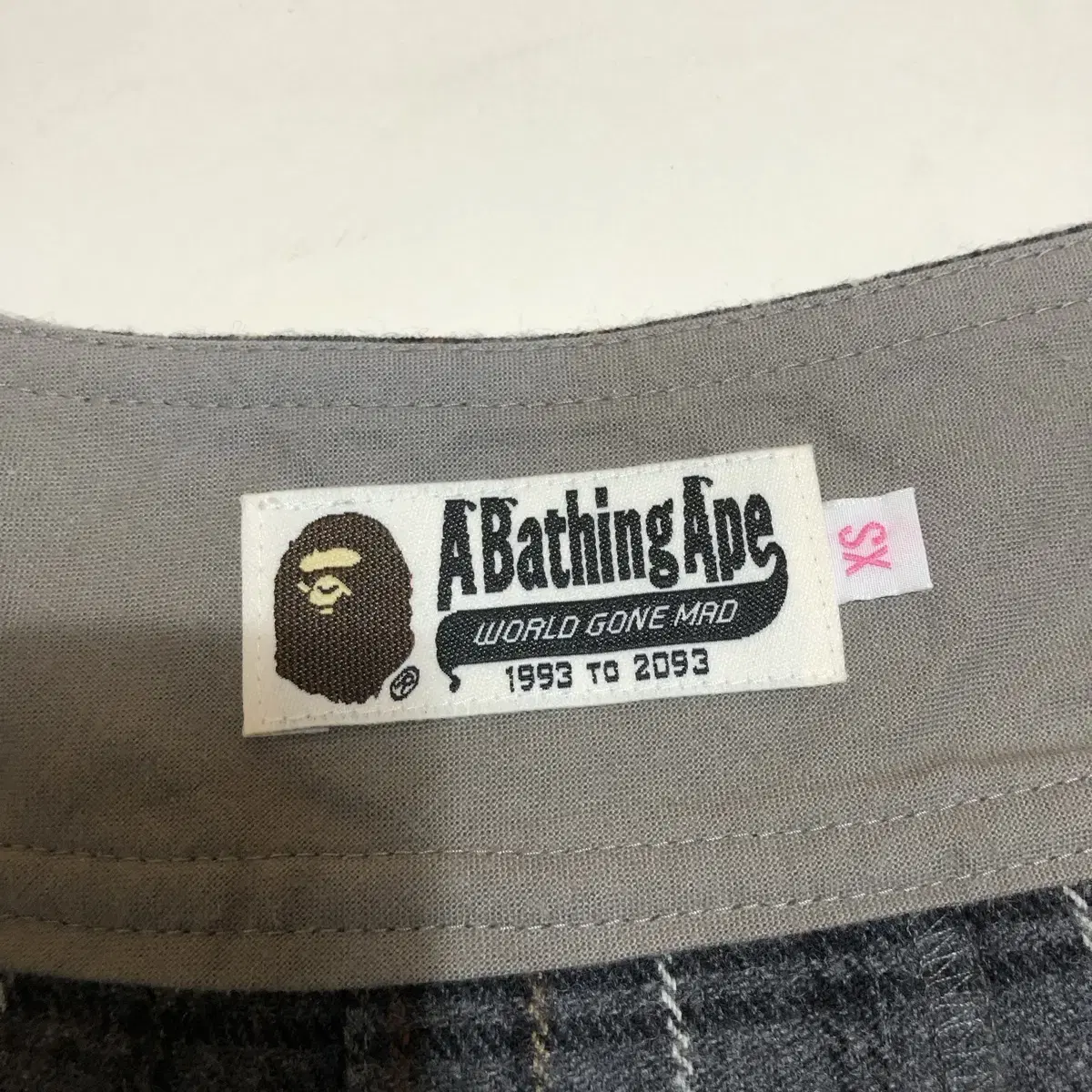 베이프 뉴진스 bape 여자 체크 교복치마 플리츠 스커트