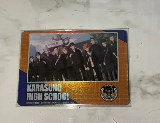 Haikyuu pop up Karasuno Trading Card