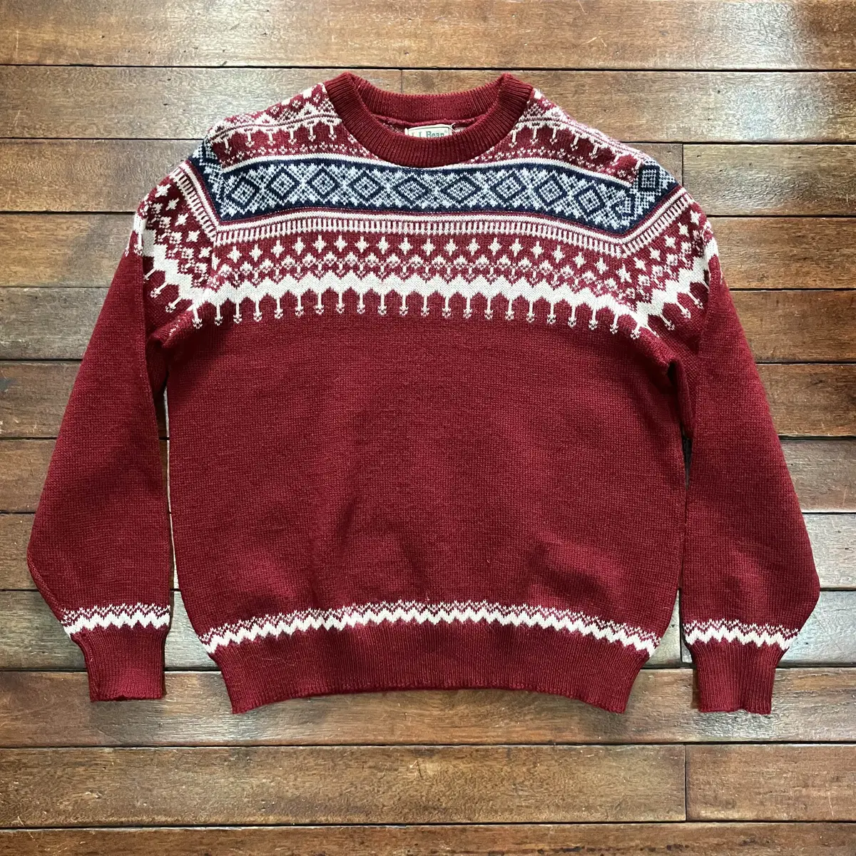 L.L.Bean Elvin Patterned Long Sleeve Knit