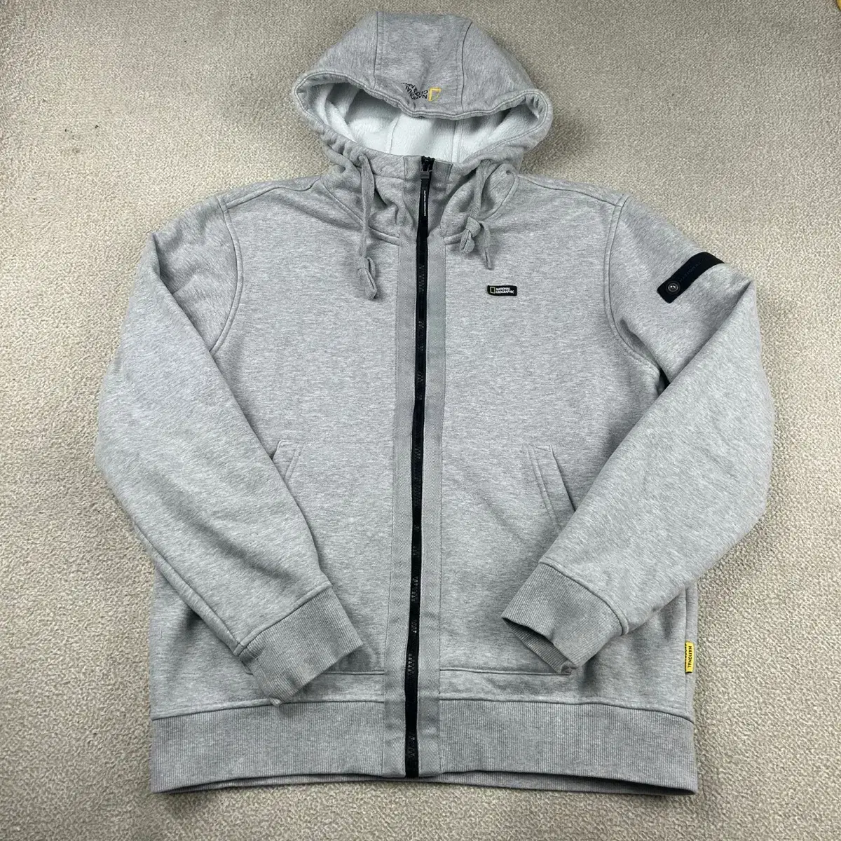 National Geographic Brushed Hooded Zip Up L