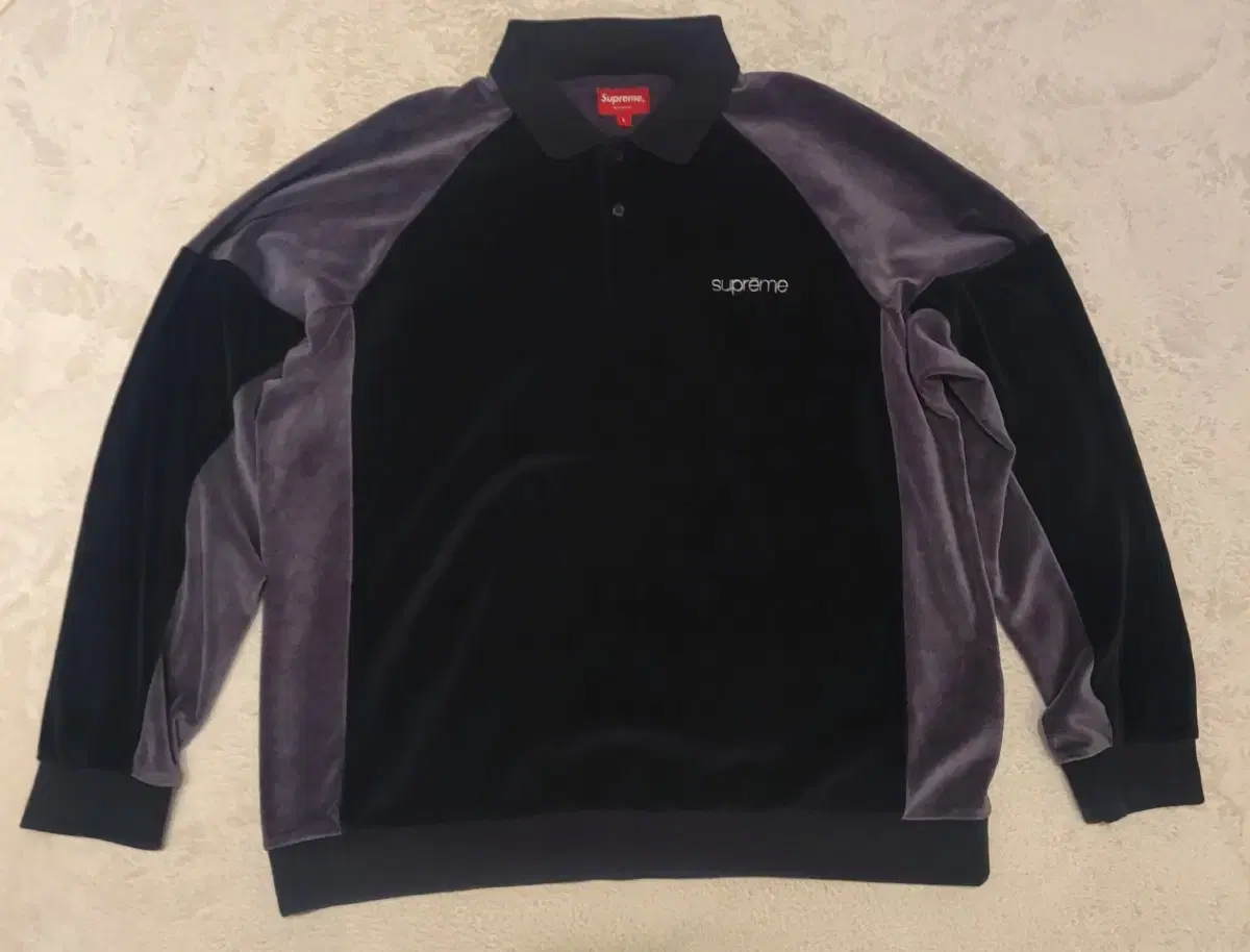 Supreme 22 Velour L/S Polo Long Sleeve L