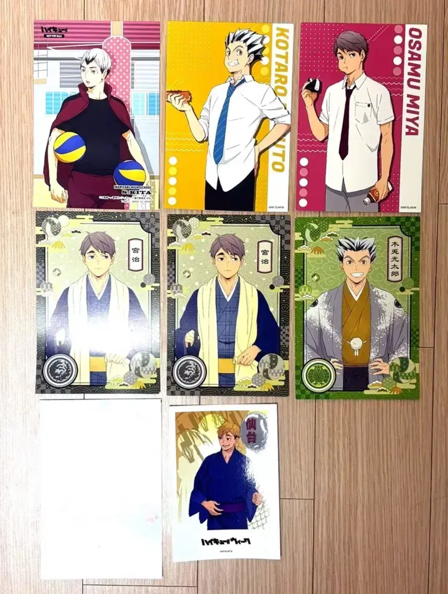 [bulk] haikyuu postcard polaroid Disposition Lunch Break New Year's Matsuri Week