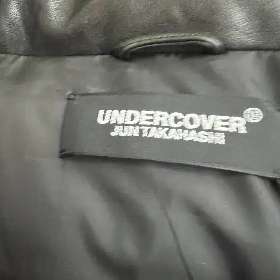 UNDERCOVER X FRAGMENT 콜라보 올 레더 다운 자켓