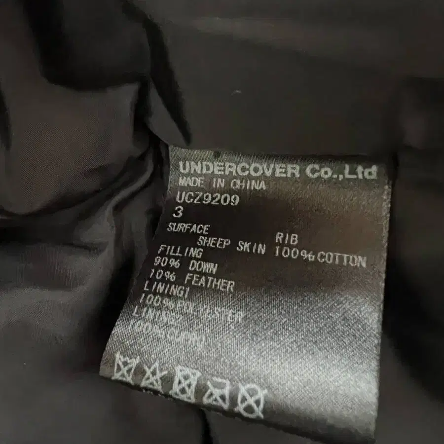 UNDERCOVER X FRAGMENT 콜라보 올 레더 다운 자켓