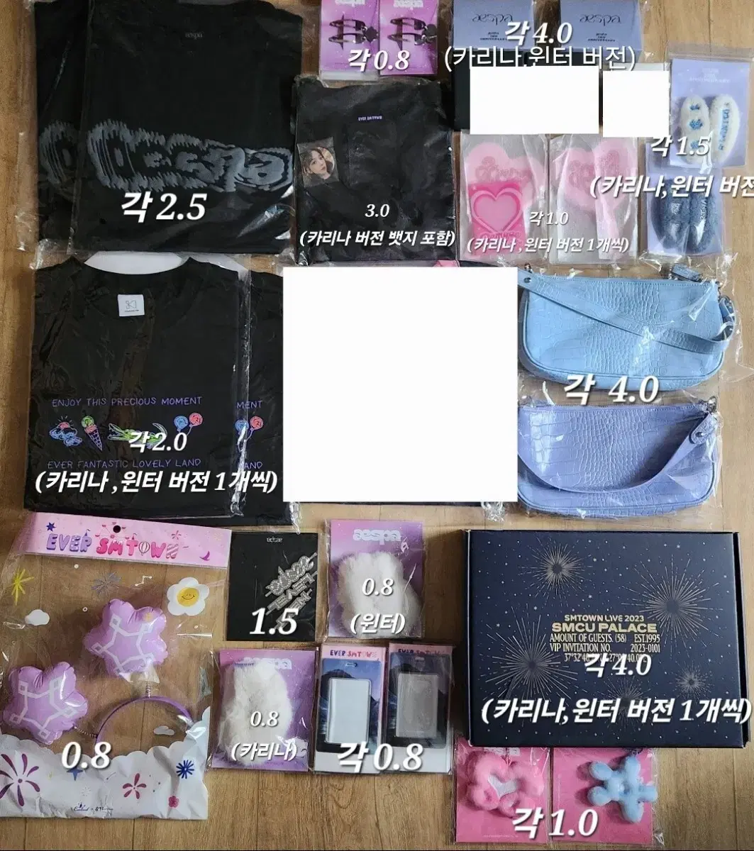 Aespa photocard md Original products (hobo bags, apparel, kits, postcards, acrylic keyrings, stands, etc.)