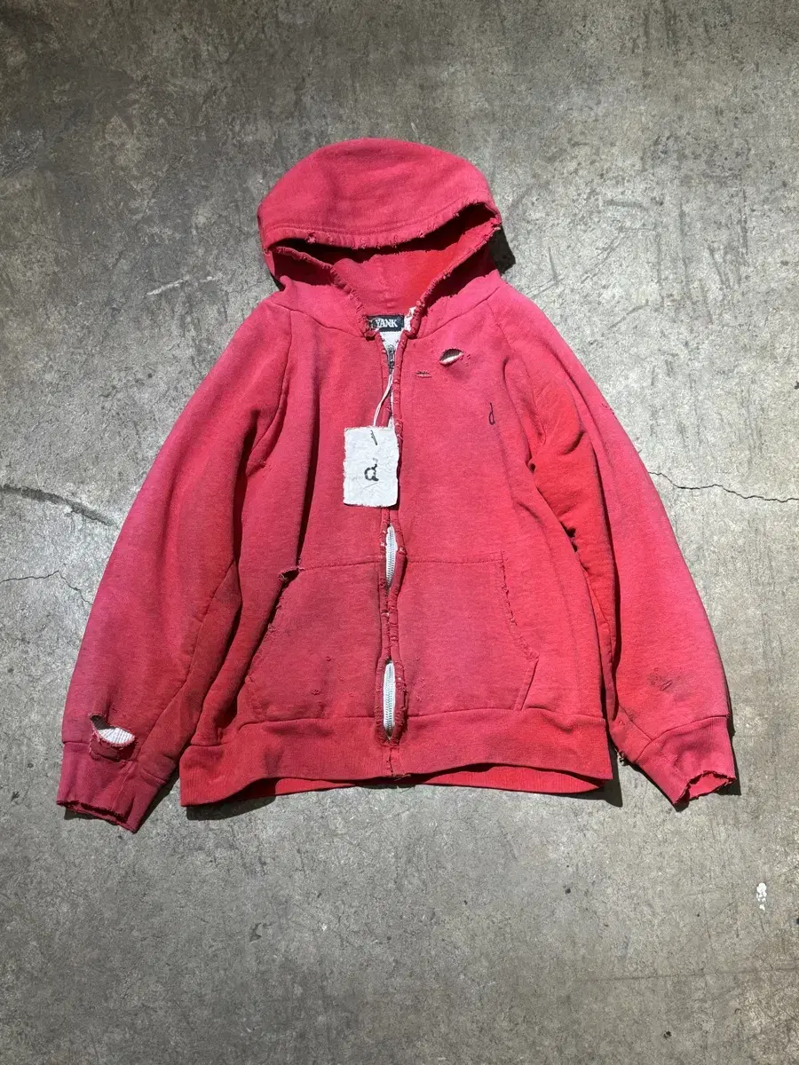 80s Big Yank Thermal Hoodie Zip Up