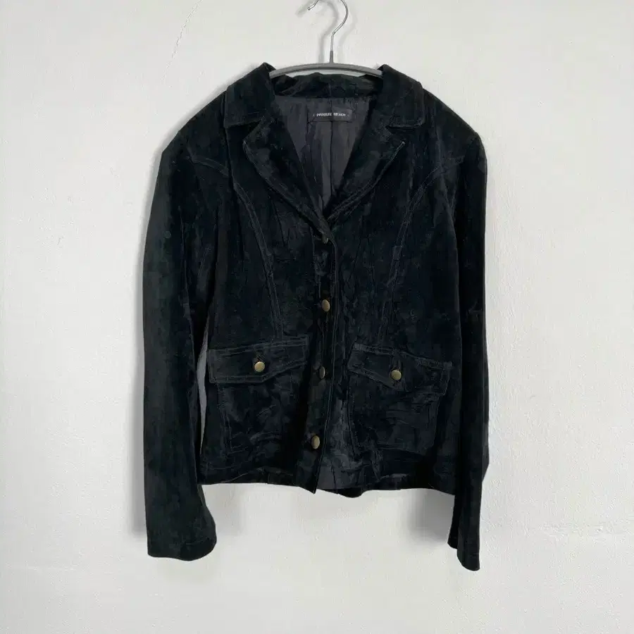 vintage pig suede button jacket