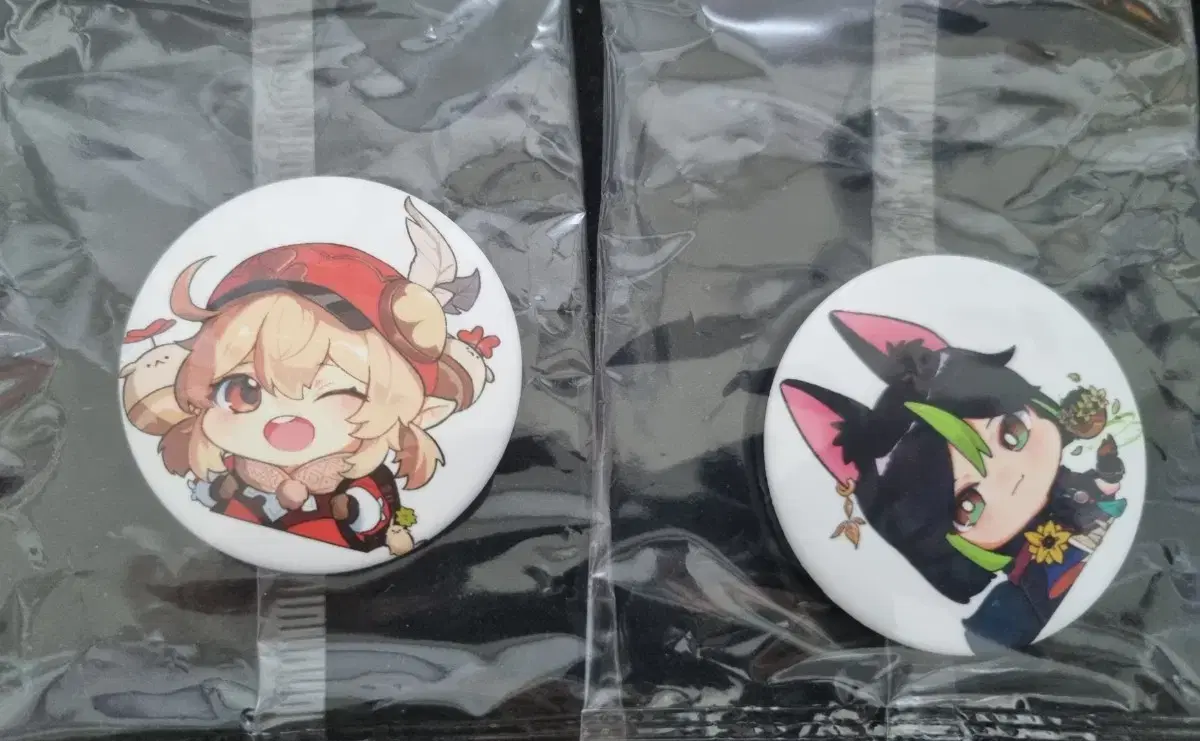 Genshin Impact Klee and Tainari Can Badge Set