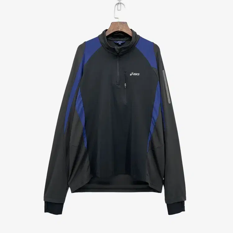 (105) Asics Men's Vahn Zip-Up Sweatshirt Black