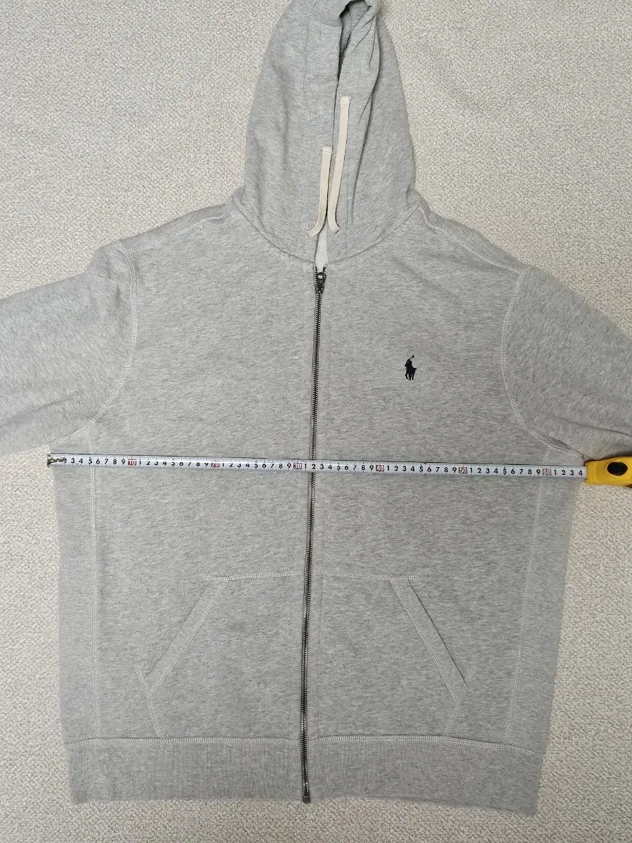 Polo Grey Hooded Zip-up XL