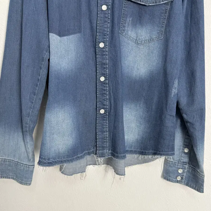 vintage distressed denim shirt