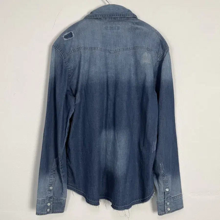 vintage distressed denim shirt