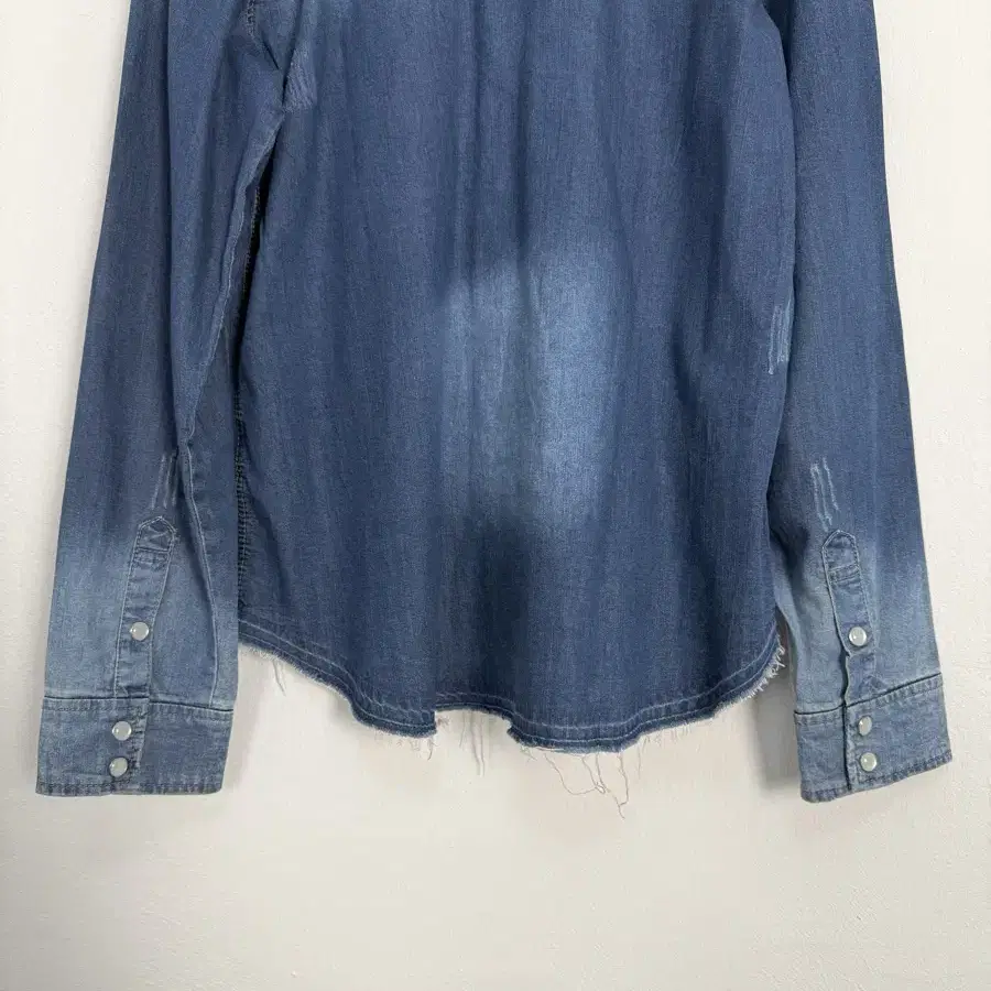 vintage distressed denim shirt