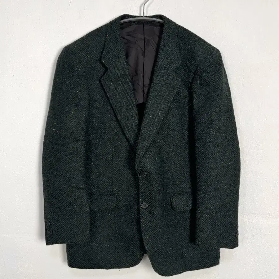 vintage tweed wool tailored jacket