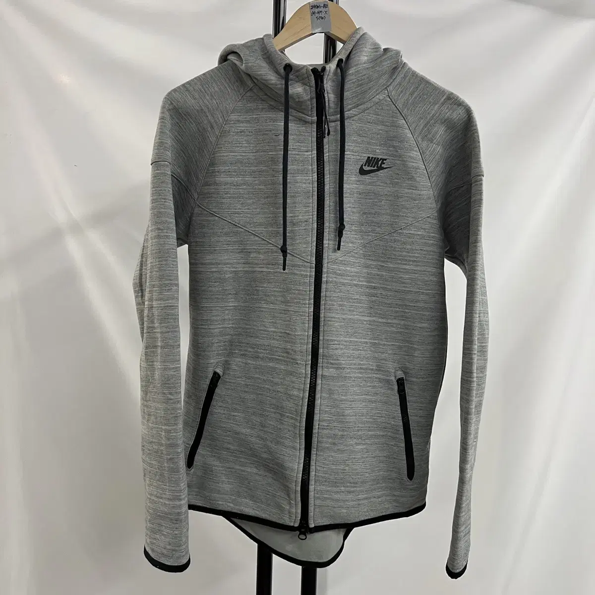 [Authentic/S] Nike Techpack Grey Hoodie Zip Up