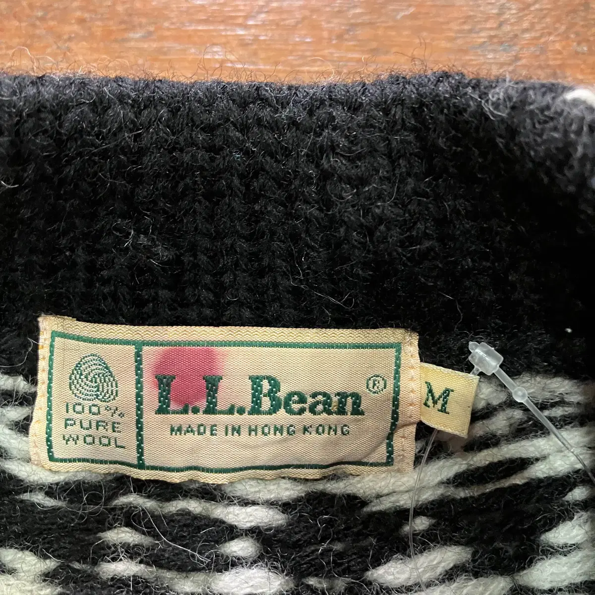 L.L.Bean 엘엘빈 하프버튼 울 니트