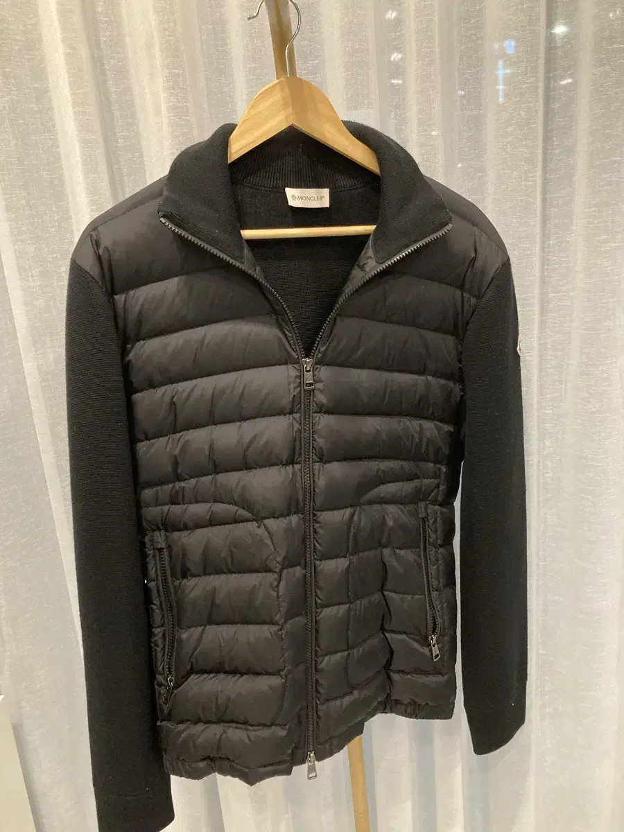 {22fw,genuine} Moncler kim hyunwoo Knit puffer black L