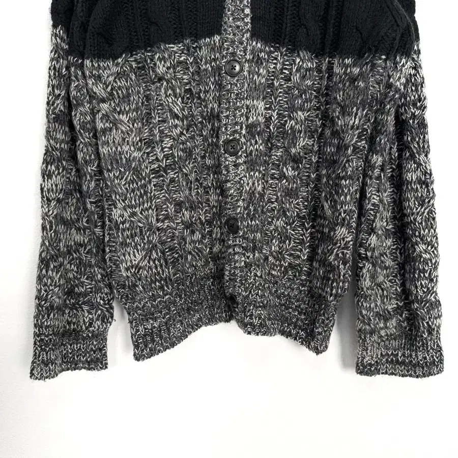 Beams heart cable knit cardigan