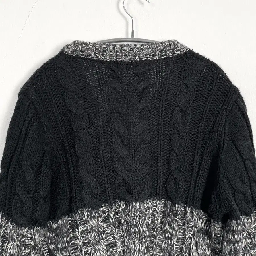 Beams heart cable knit cardigan