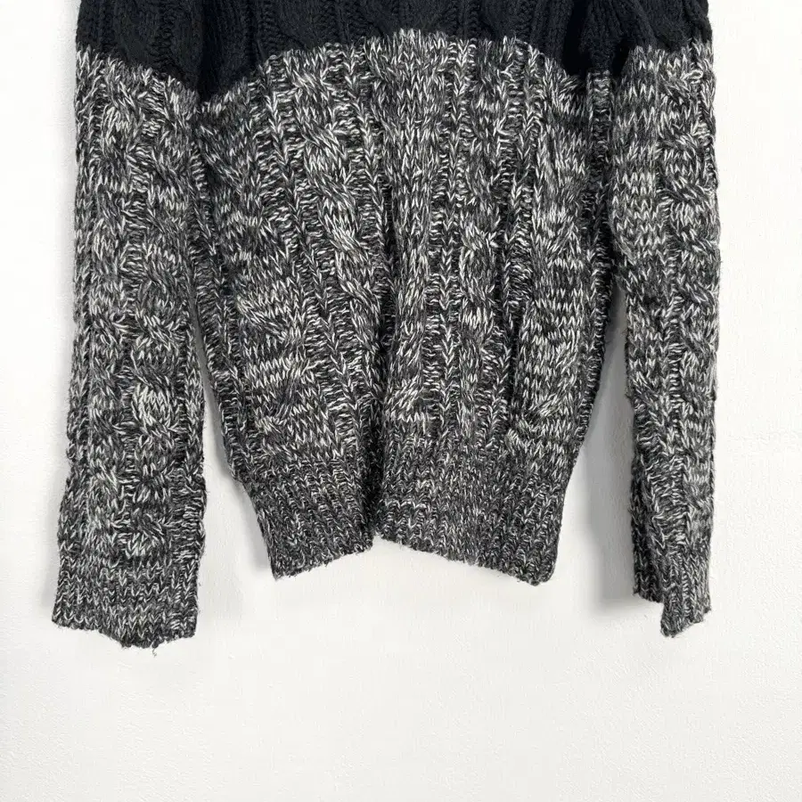 Beams heart cable knit cardigan