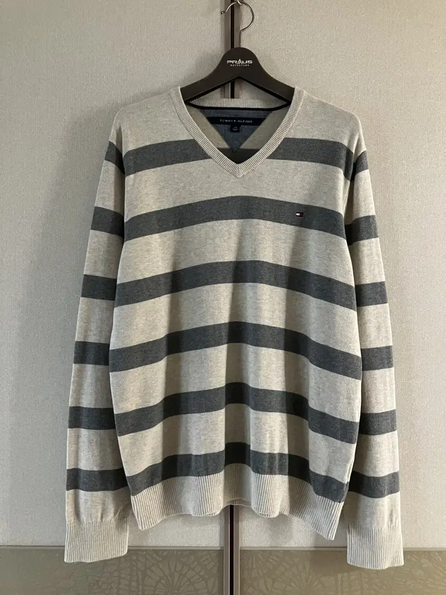 [105] Tommy Hilfiger Cotton V-neck Knit TOMMY HILFIGER