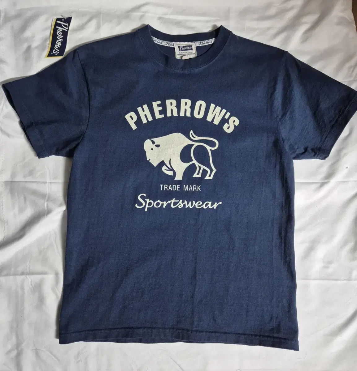 Farrow's Logo Vahn Short Sleeve Tee Navy Size 38 sells