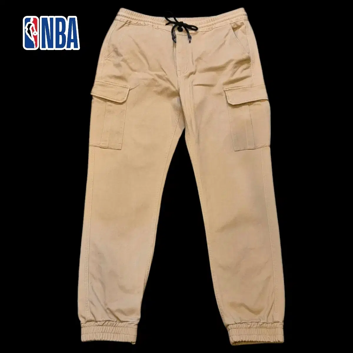 (34-36") NBA Beige Cotton Jogger Pants