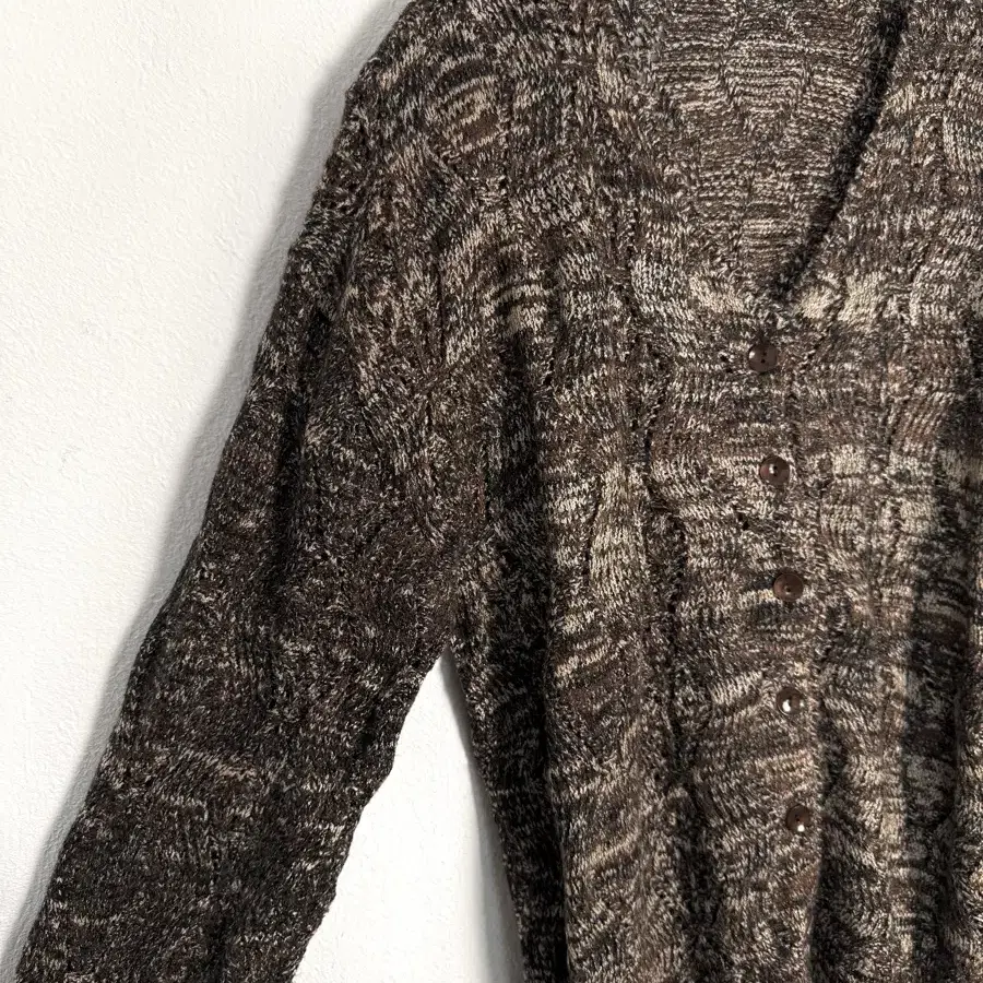 90s marbled knit cardigan