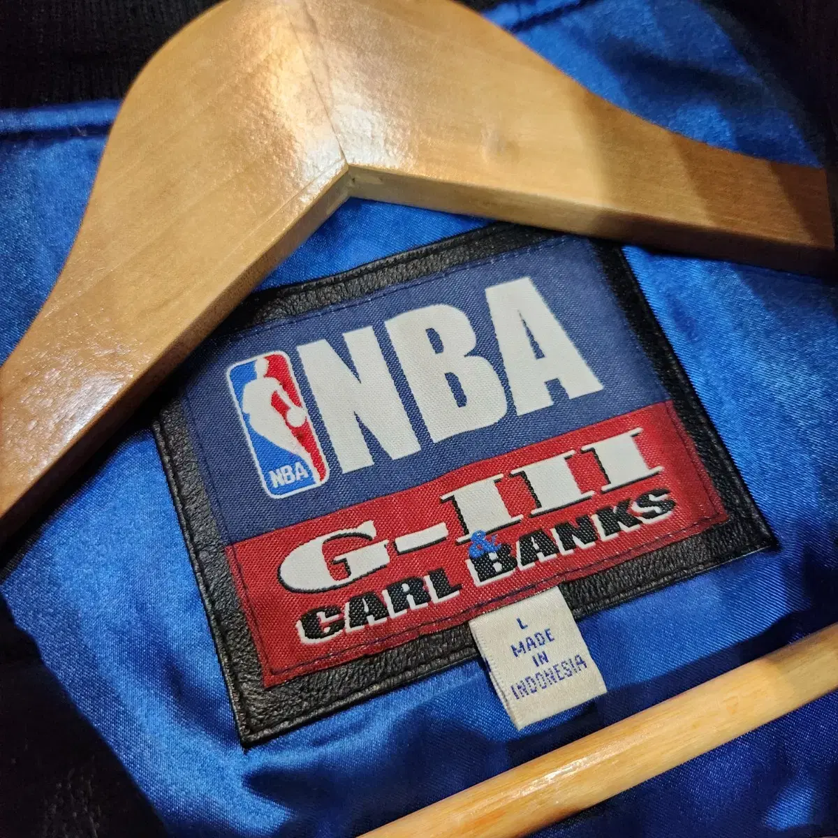 주말할인NBA 90s 댈러스 매버릭스 소가죽 봄버 자켓 L 105 바시티