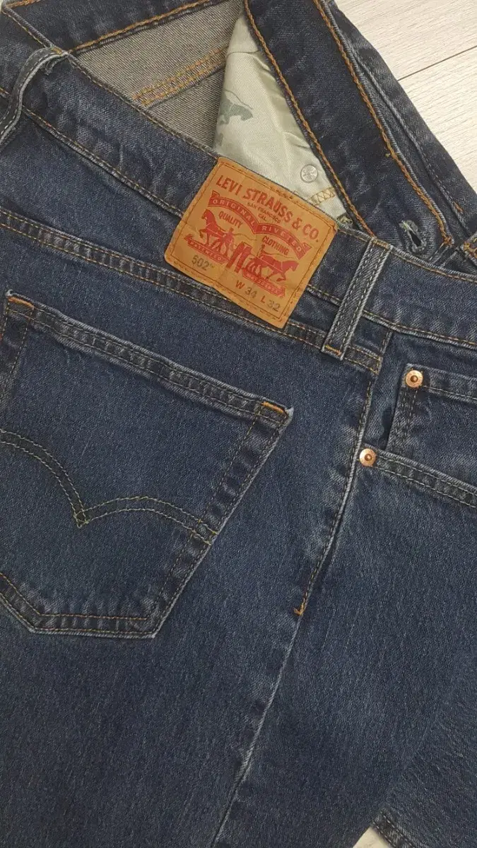 Levi's 502(Overseas) Span Jeans 34"(No.948) Dry!