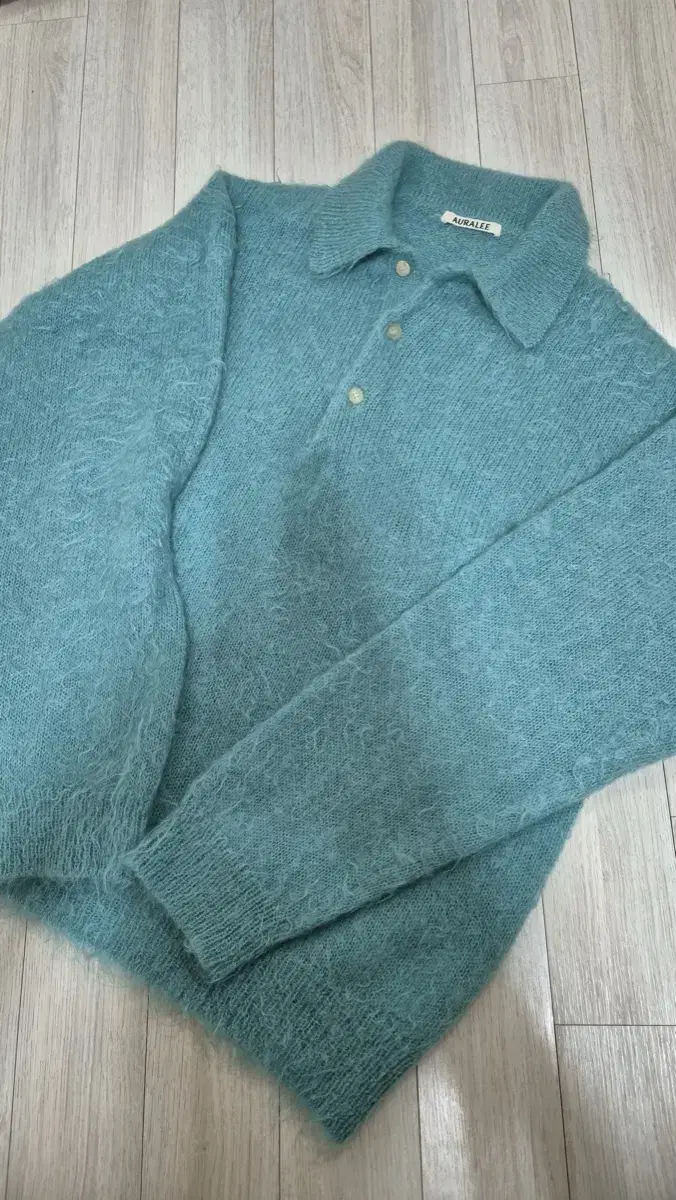 Aurari Superkid Mohair Knit Polo