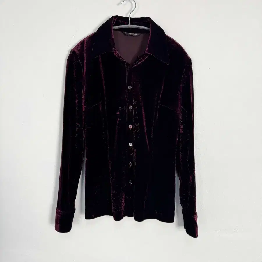 vintage velvet wine shirt