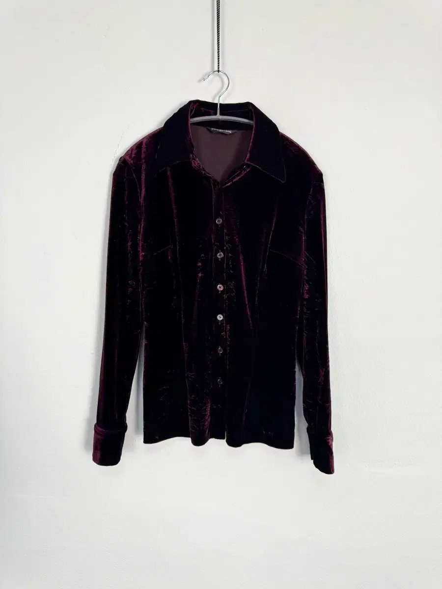 vintage velvet wine shirt