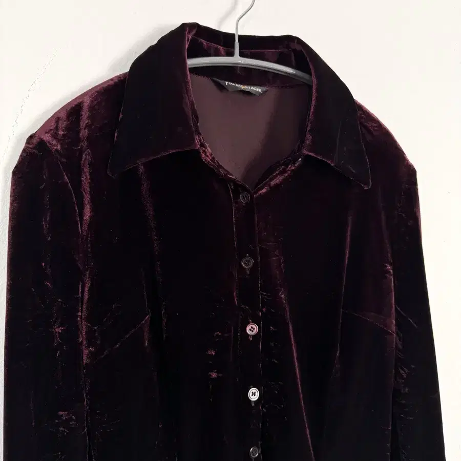 vintage velvet wine shirt