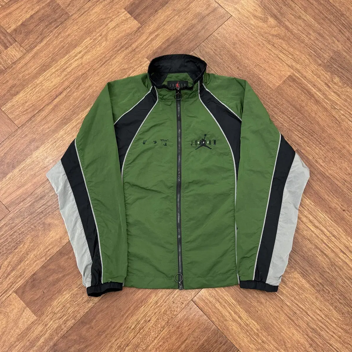 M Nike Jordan x Off-White Forest Green Track Top Jacket