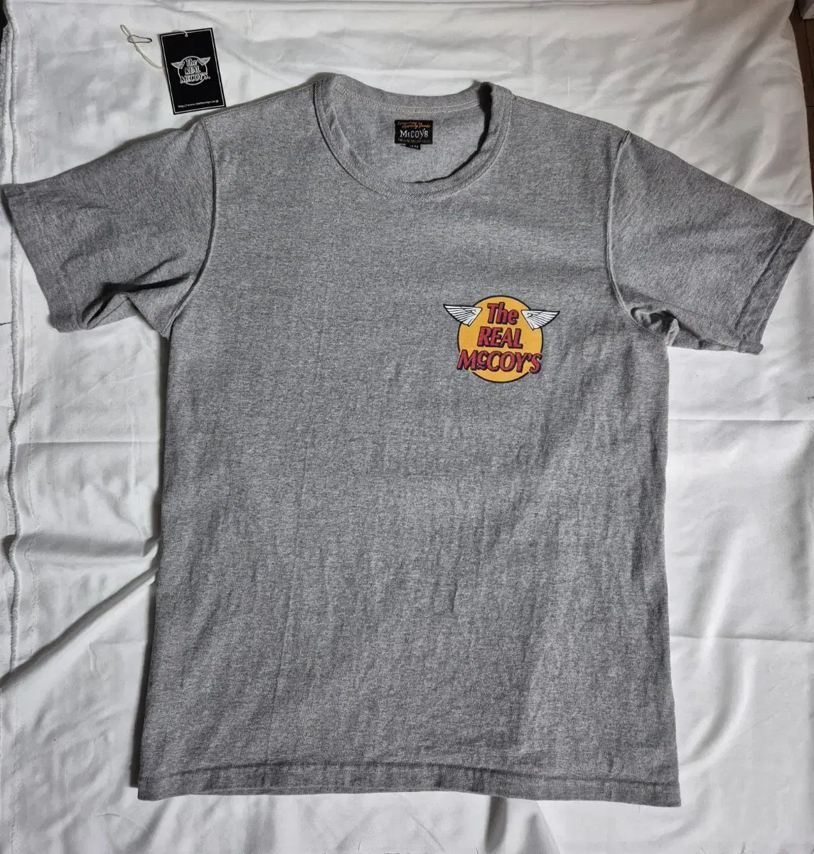 Realmacoy logotype short sleeve 36 size gray sells