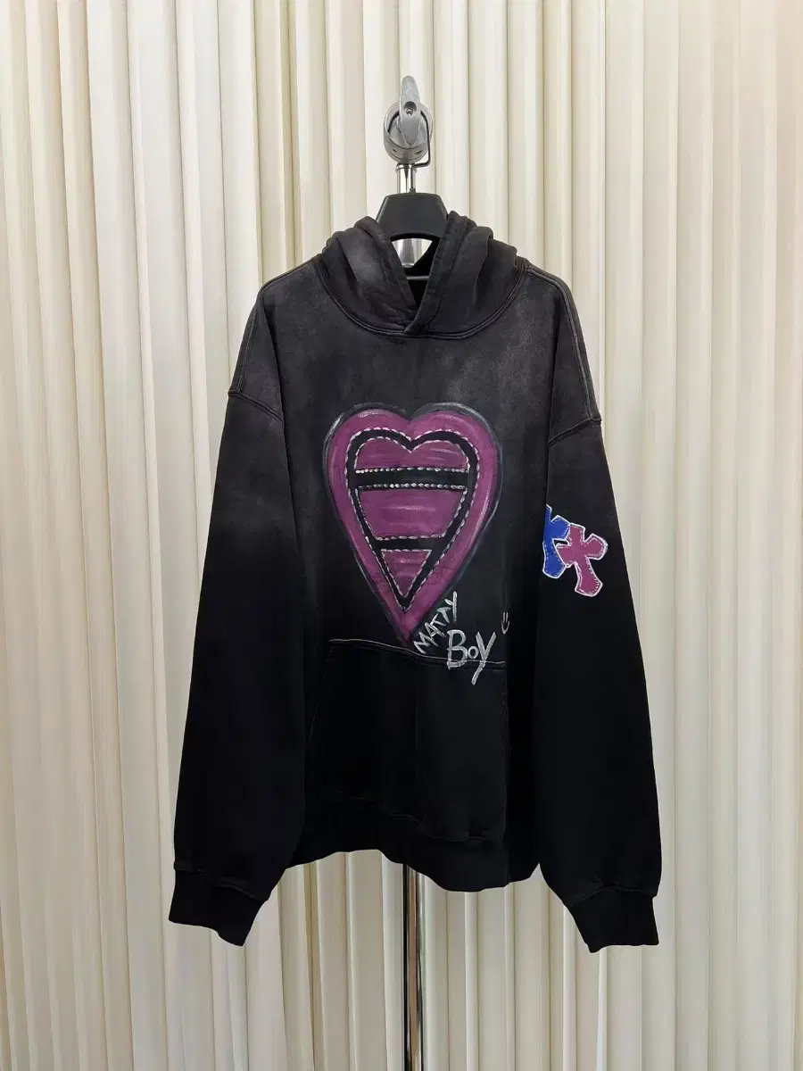 Chrome Hearts Dark Gray Hooded Heavy Sweatshirt