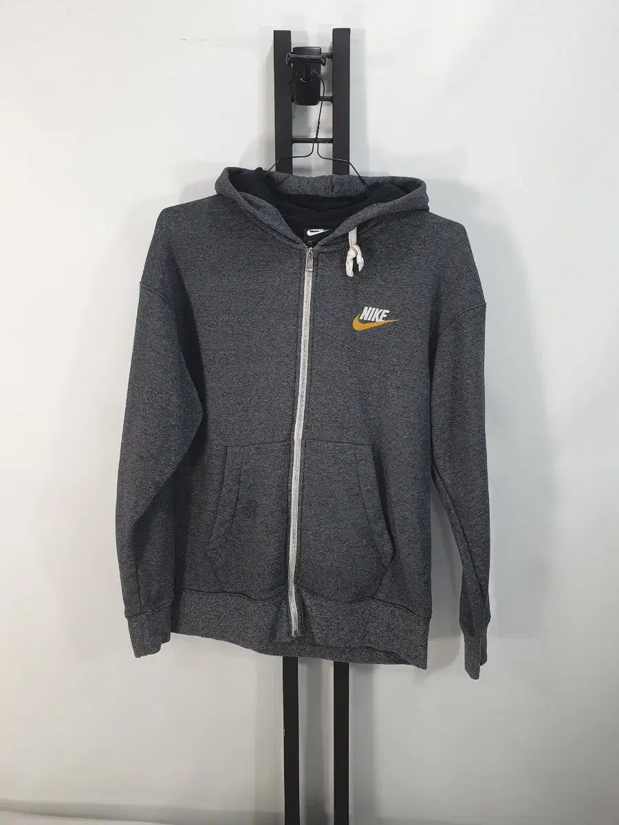 Nike Hoodie Zip Up Heritage Full Zip Hoodie Charcoal L