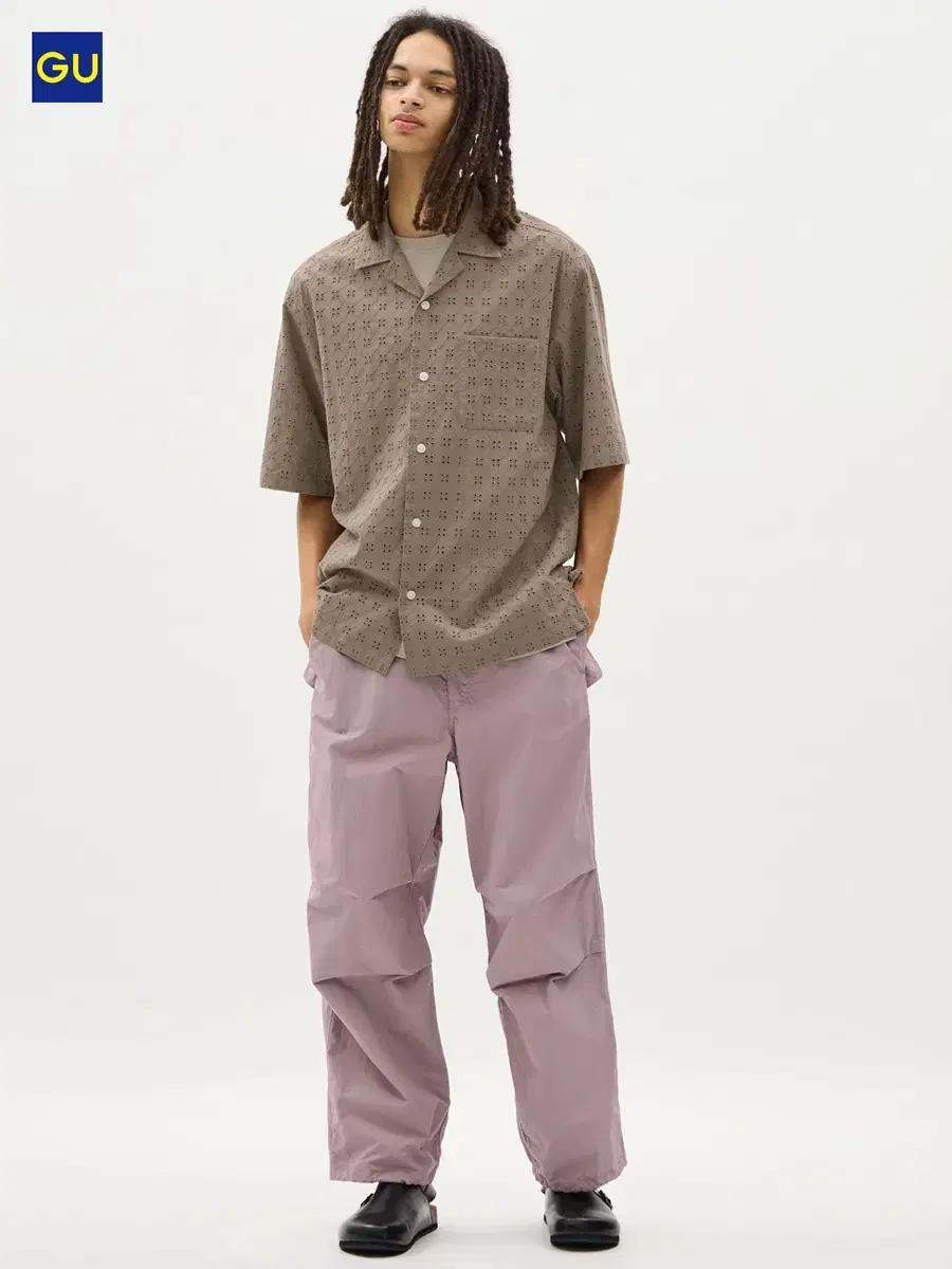 [Unused, M] Uniqlo GU Parachute Pants Purple