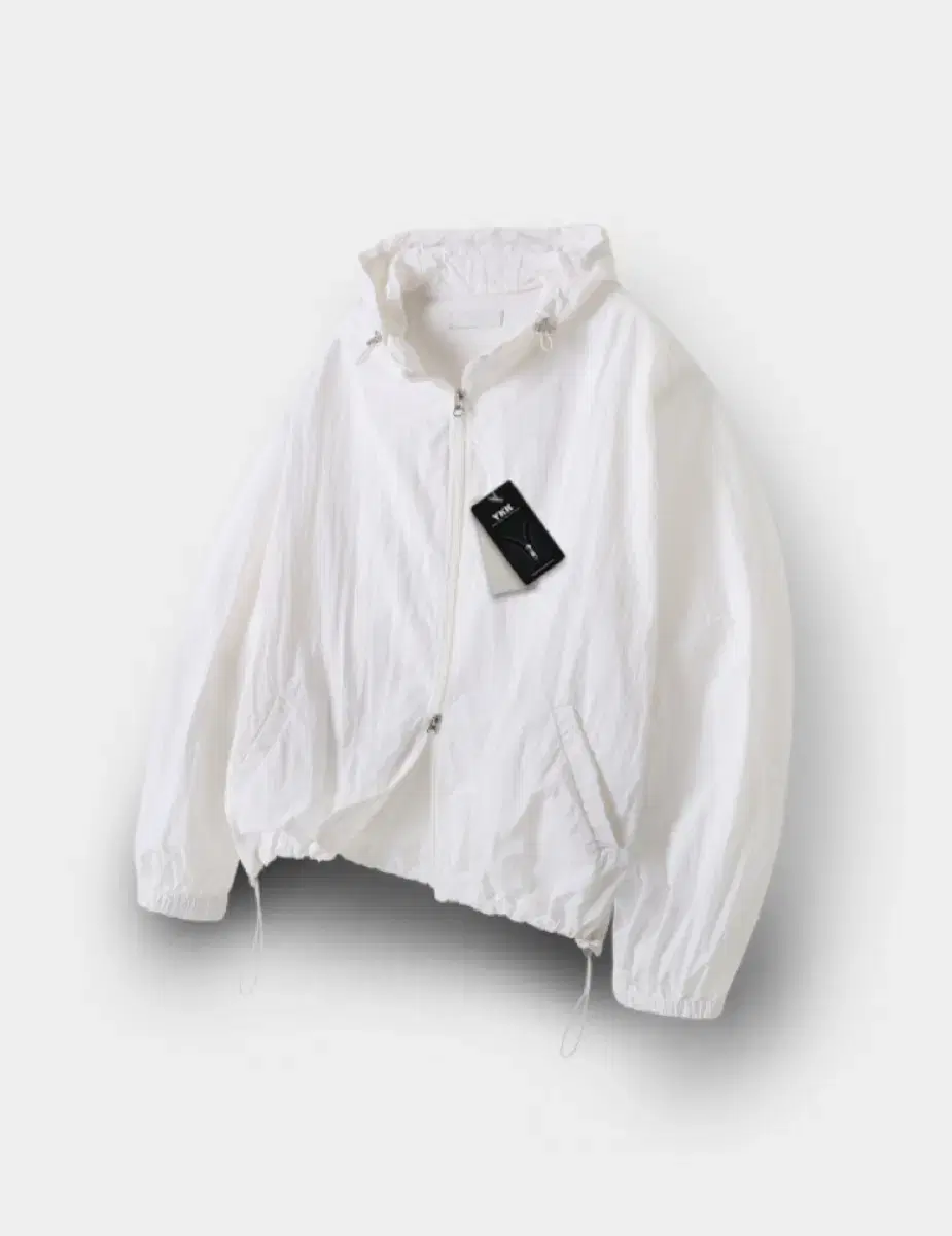 Moussin Man In Store Products special Hooded Windbreaker White