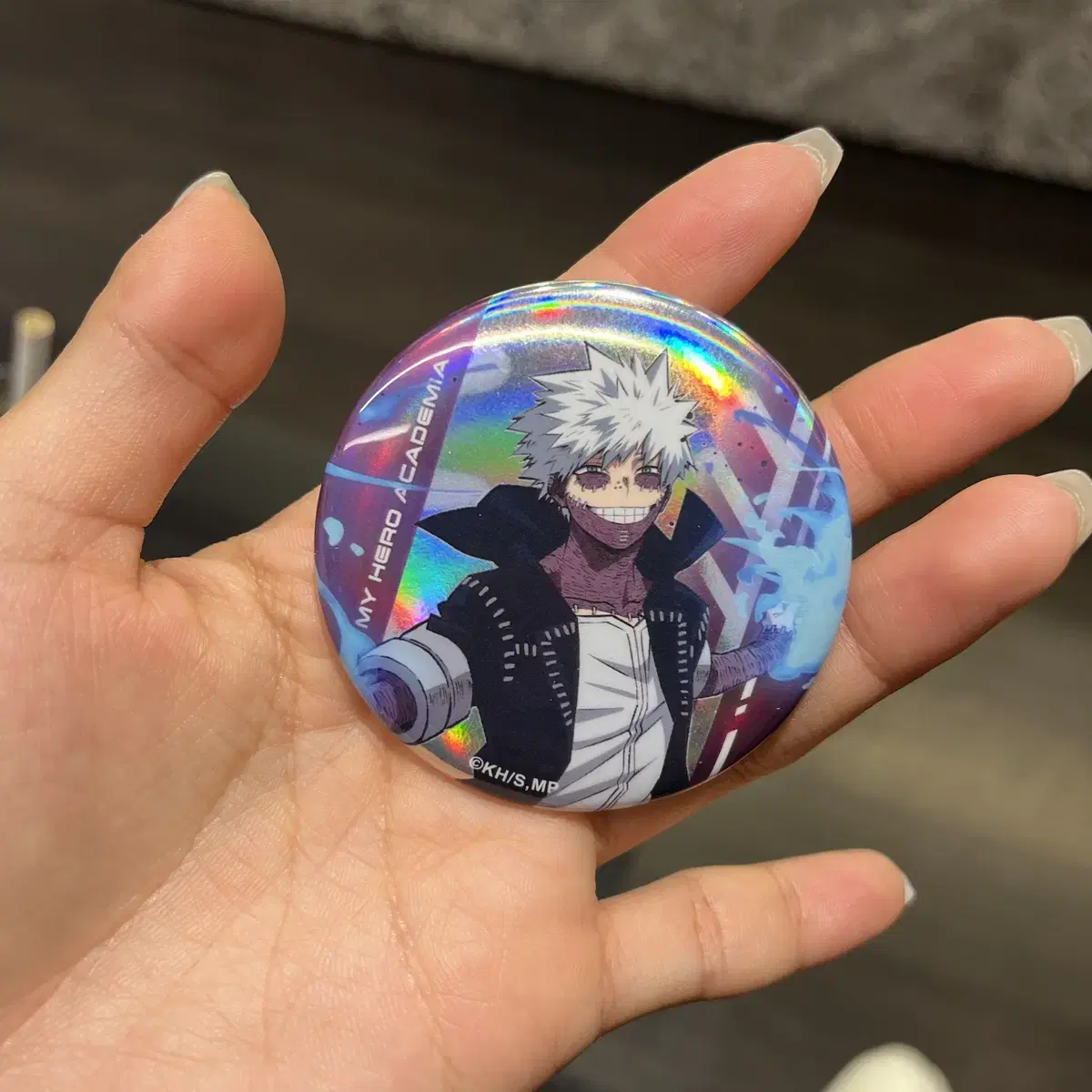 Hiroaka Deku acrylic keyring Touya Canbadge