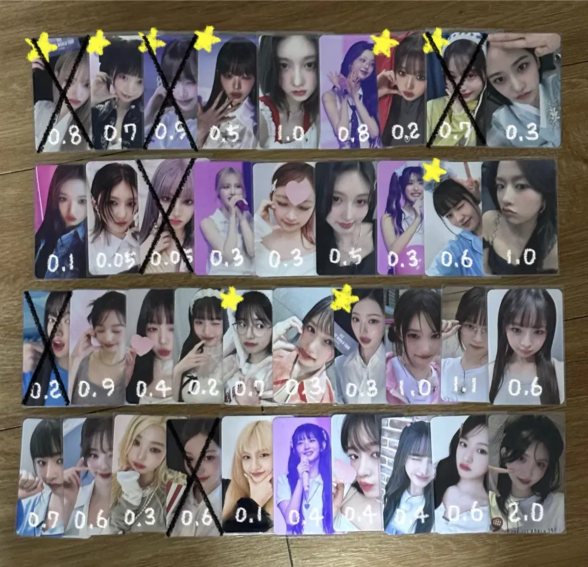 ive jang wonyoung liz leeseo lay gaeul ahn yujin photocard unreleased photocard wts sell buncheol